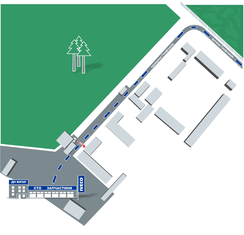схема проїзду івеко юрол запчастини