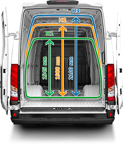 Высота грузового отсека IVECO Daily