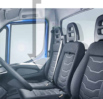 IVECO Daily, двойное пассажирское сиденье